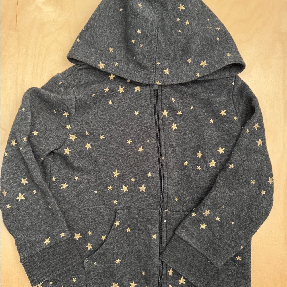 Kids Gray Star Hoodie
